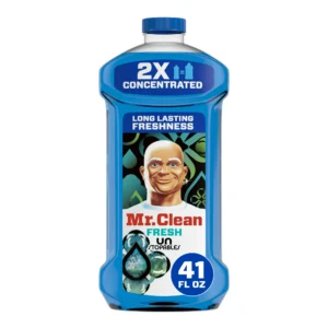 Mr. Clean 2X Concentrated Multi Surface, All Purpose Cleaner, Unstopables Fresh Scent, 41 fl oz